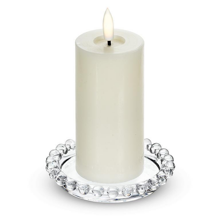 Beaded Edge Candle Plate