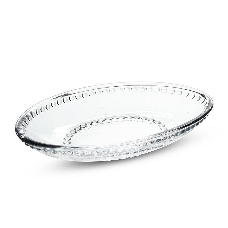 Beaded Edge Oval Soap Dish