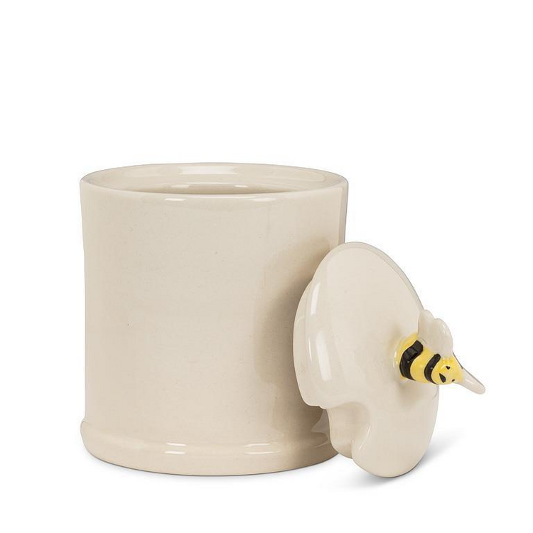 Bee Topped Covered Jam Jar