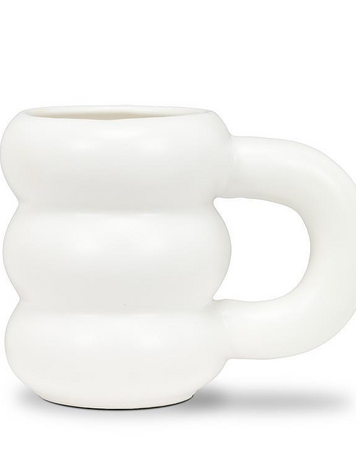 White Matte Bubble Mug