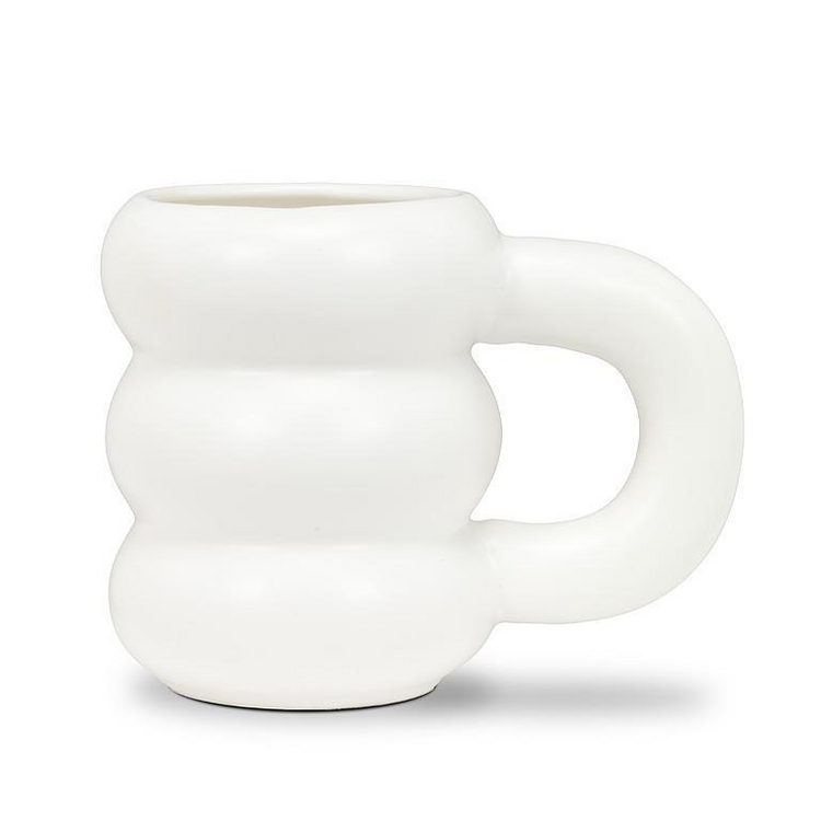 White Matte Bubble Mug