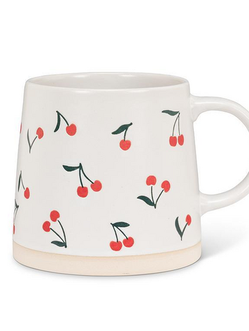 Wide Base Cherries Mug