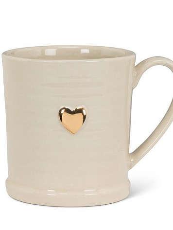 Gold Heart Mug