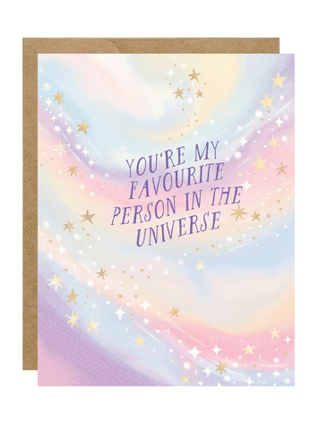 Favourite Person in the Universe Card