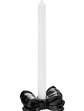 Black Bow Candle Holder