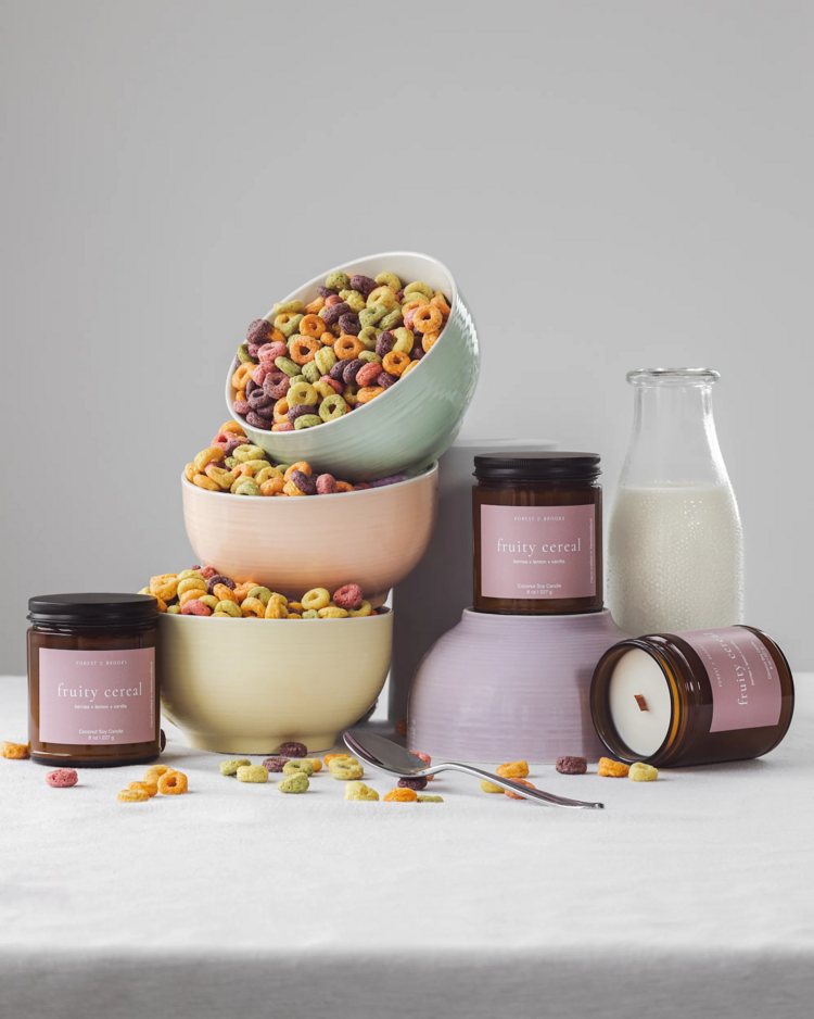 Fruity Cereal Wooden Wick Candle