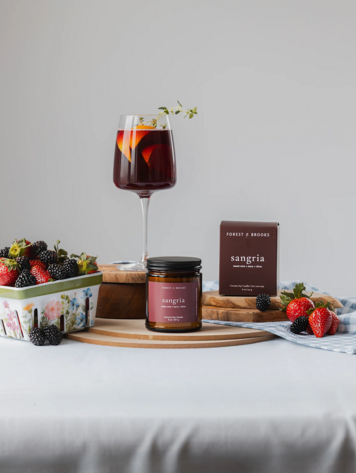 Sangria Wooden Wick Candle