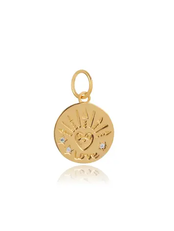 Love and Stars Medallion Charm