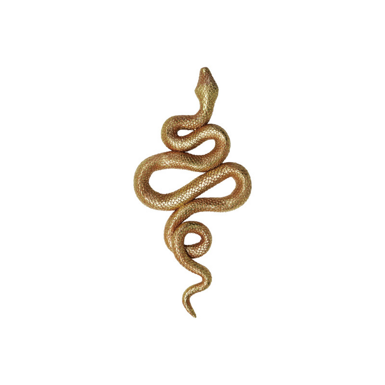Gold Snake Wall Décor