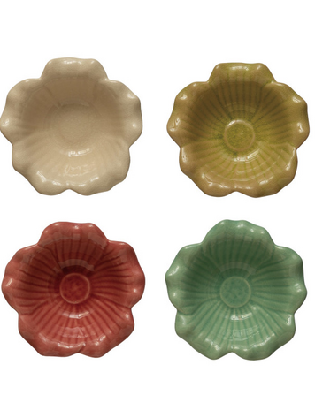 Flower Bowl Crackle Glaze