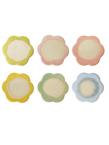 Stoneware Flower Coaster