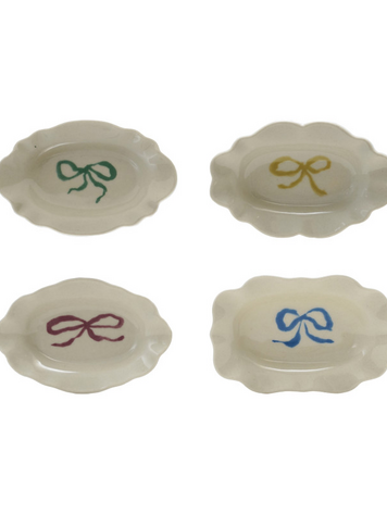 Stoneware Bow Dish