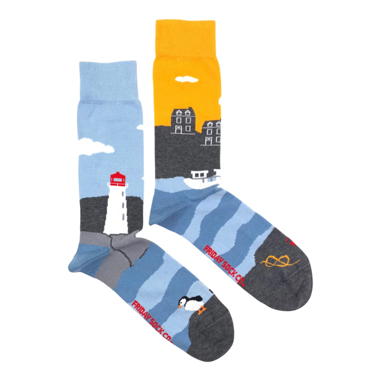Friday Sock Co. Men's East Coast Canadian Landscape Socks