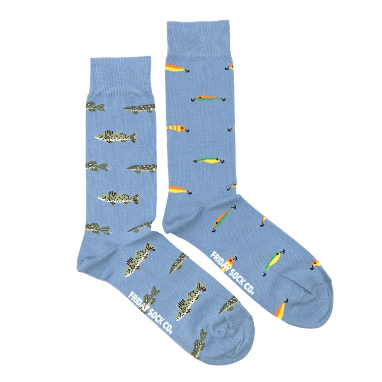 Friday Sock Co. Men's Fish & Fishing Lure Socks