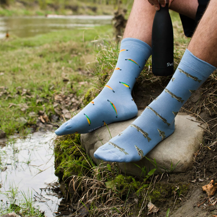 Friday Sock Co. Men's Fish & Fishing Lure Socks