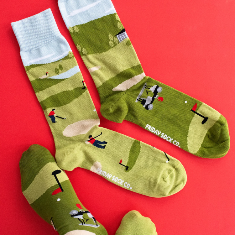 Friday Sock Co. Men's Golf Scene Socks