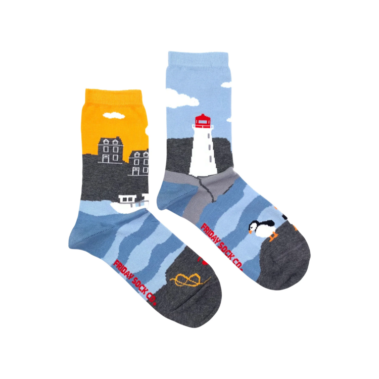 Friday Sock Co. Women's East Coast Canadian Landscape Socks