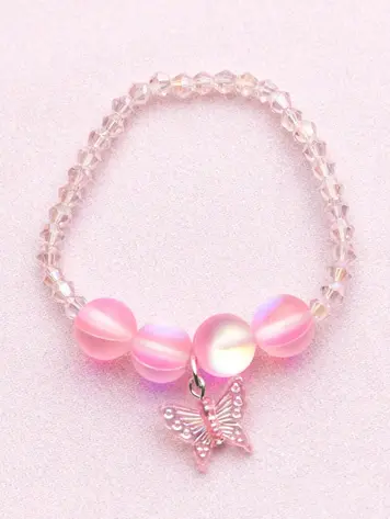 Holo Pink Crystal Bracelet