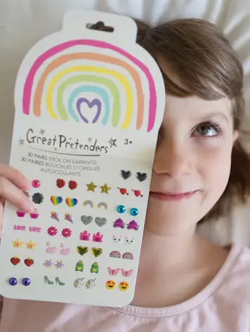 Rainbow Love Sticker Earrings