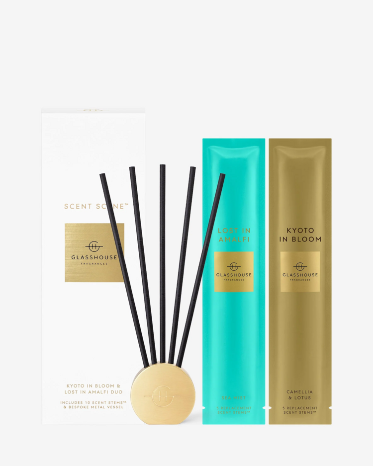 Glasshouse Fragrances Australia Lost in Amalfi & Kyoto in Bloom Scent Scene Duo