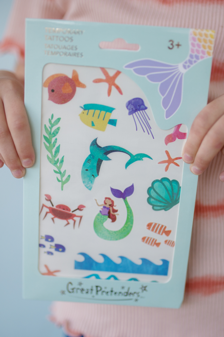 Mermaid Tattoos, 1 Sheet
