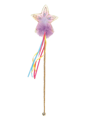 Multi Pastel and Hot Pink Glitter Rainbow Wand
