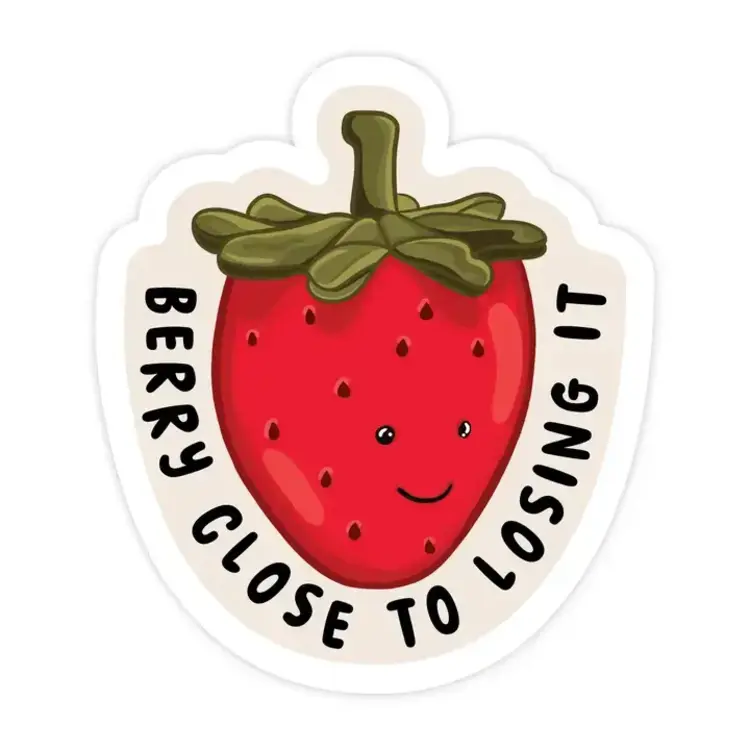 Berry Close To Losing It Jelly Sticker