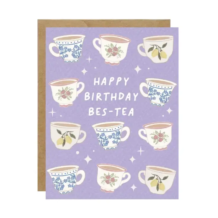 Happy Birthday Bes-Tea Card