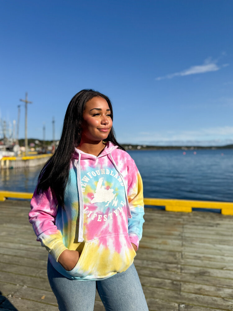Newfoundland Lifestyle Tie-Dye Hoodie
