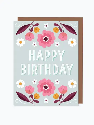 Daisy Dreams: Coral Happy Birthday Card