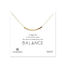 DOGEARED DOGEARED / Balance Tube Necklace (Gold, o/s)
