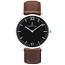 KAPTEN & SON / Campina Leather Brown Black Dial
