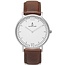 KAPTEN & SON / Campina Leather Brown White Dial