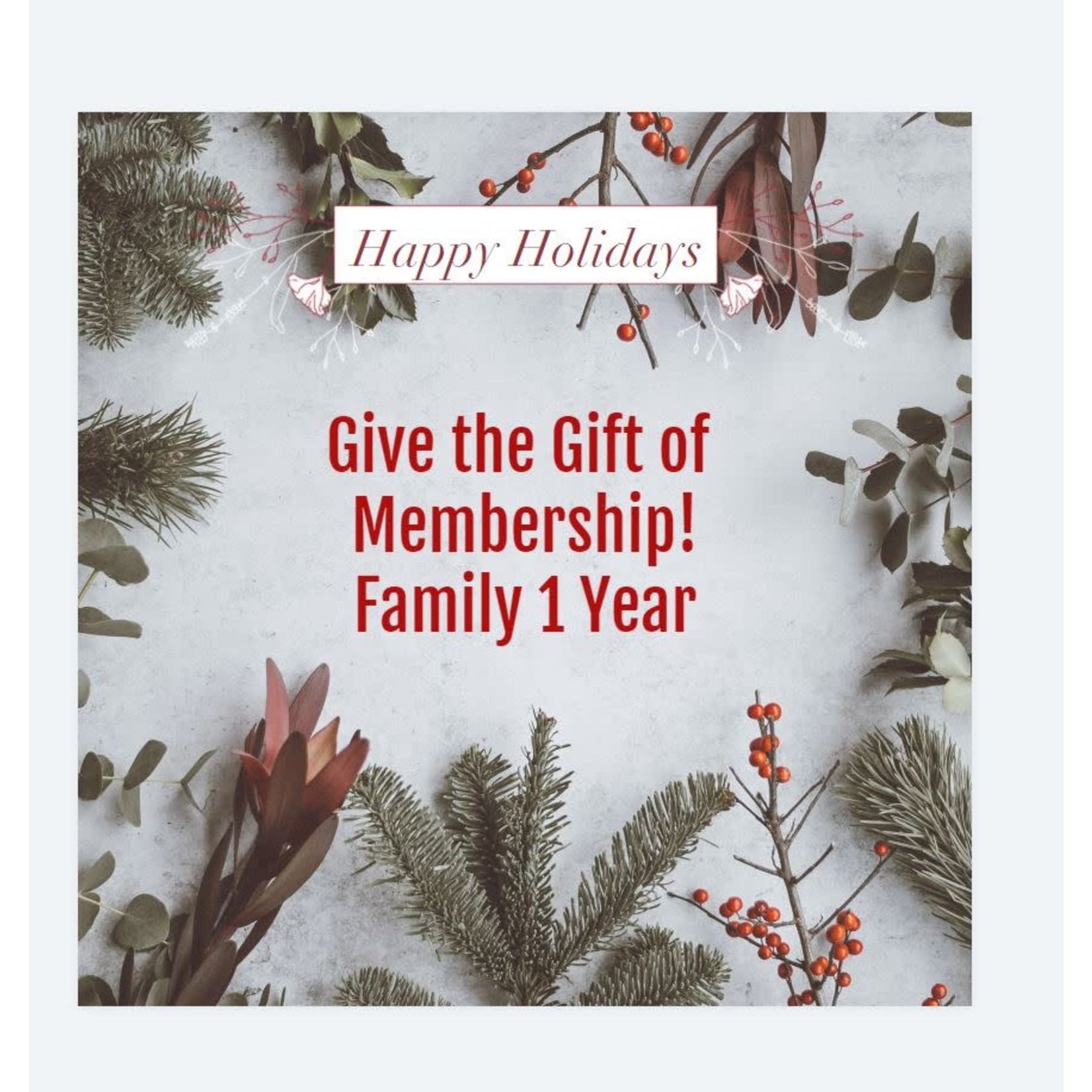 Family 1 Year Membership Gift