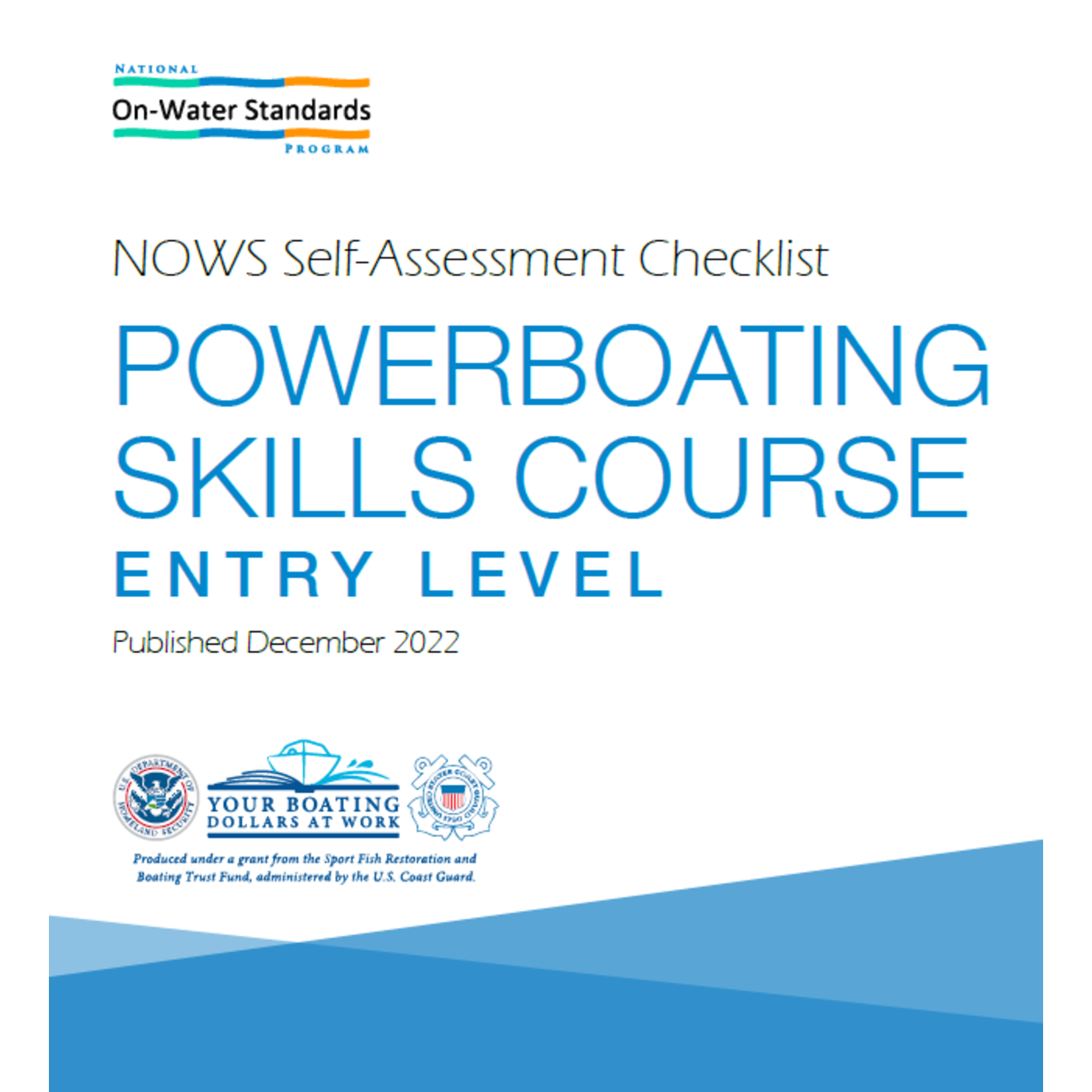 NOWS: EDU-1 Powerboating Checklist