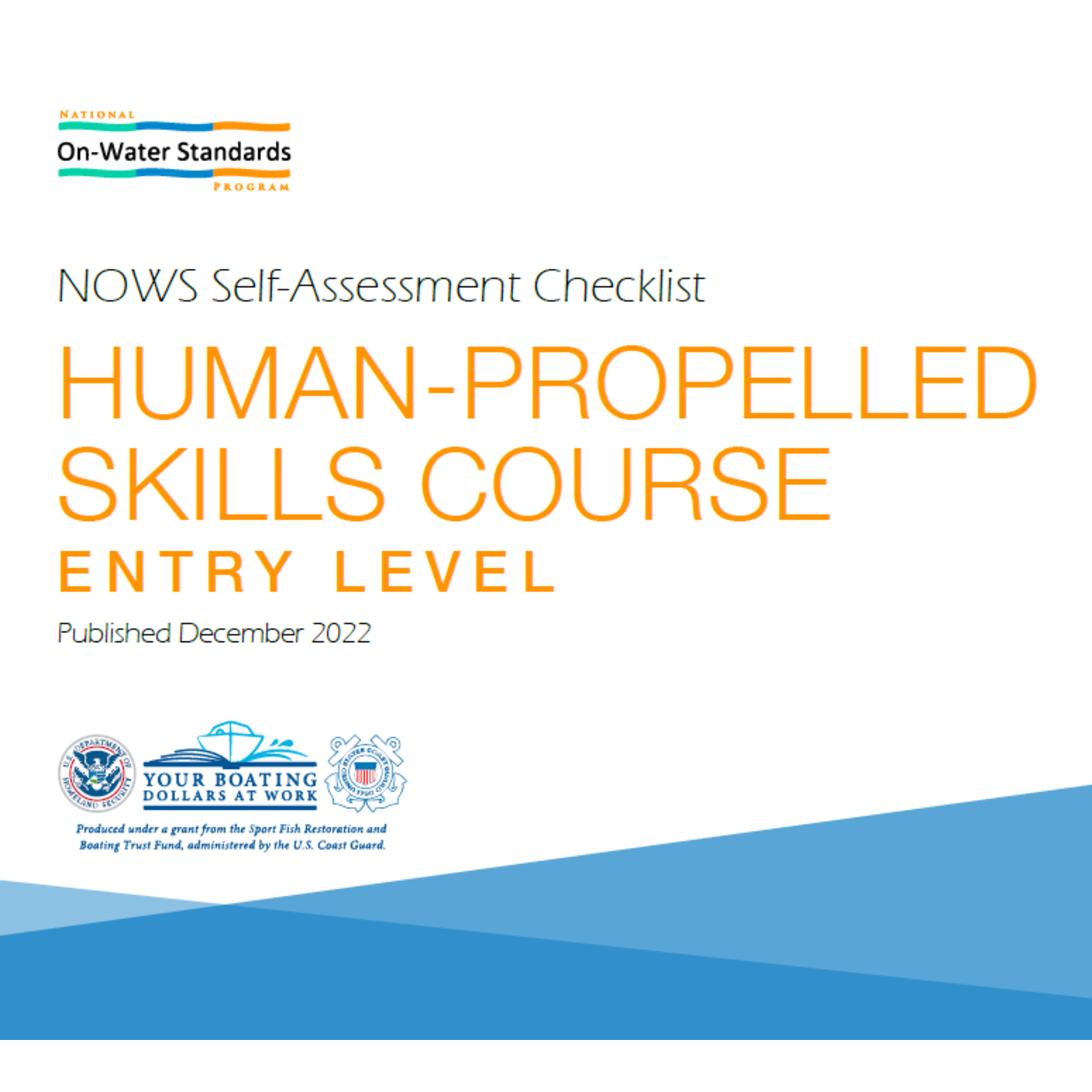 NOWS: EDU-2 Human-propelled Checklist