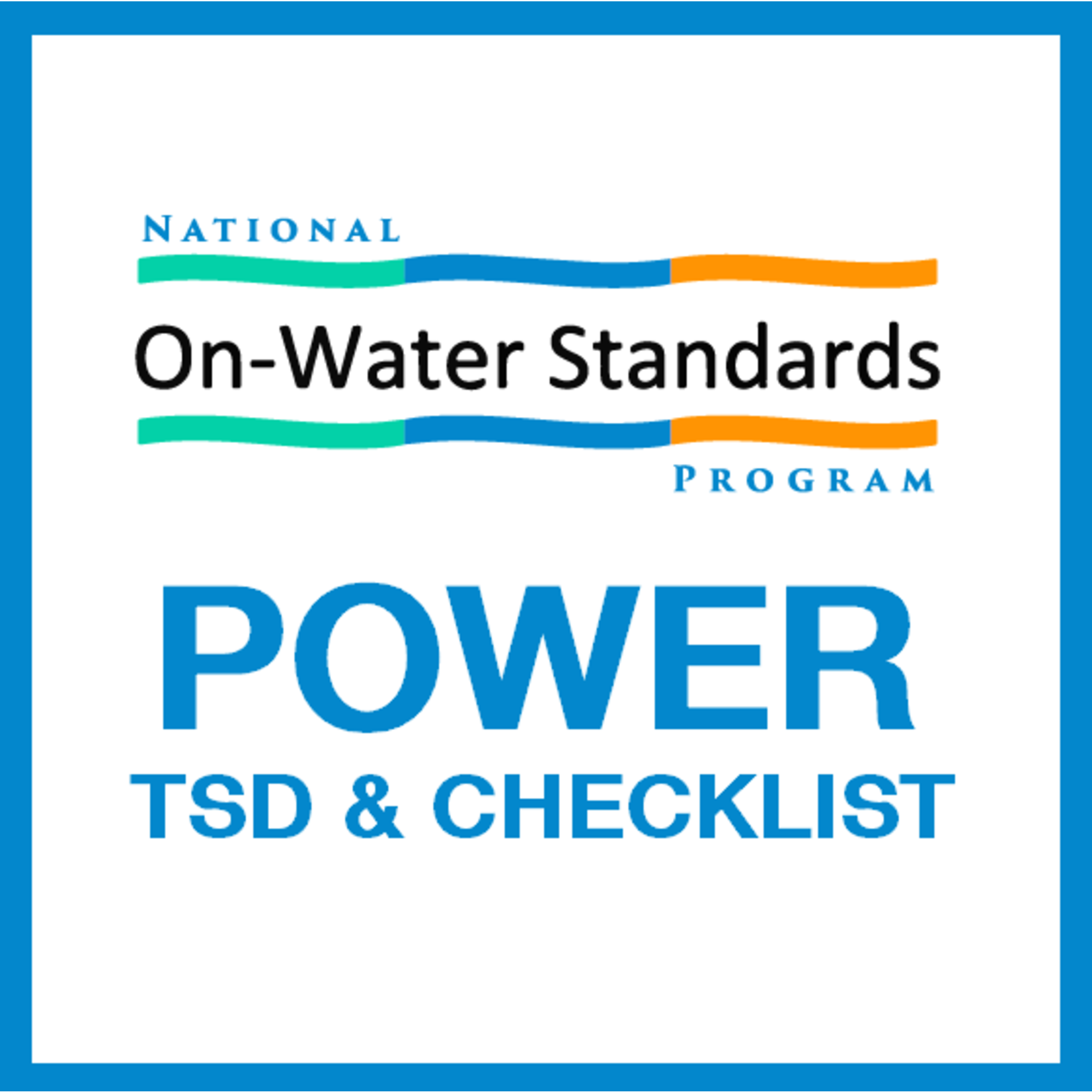 NOWS: EDU-1 Powerboating Technical Support Document & Checklist