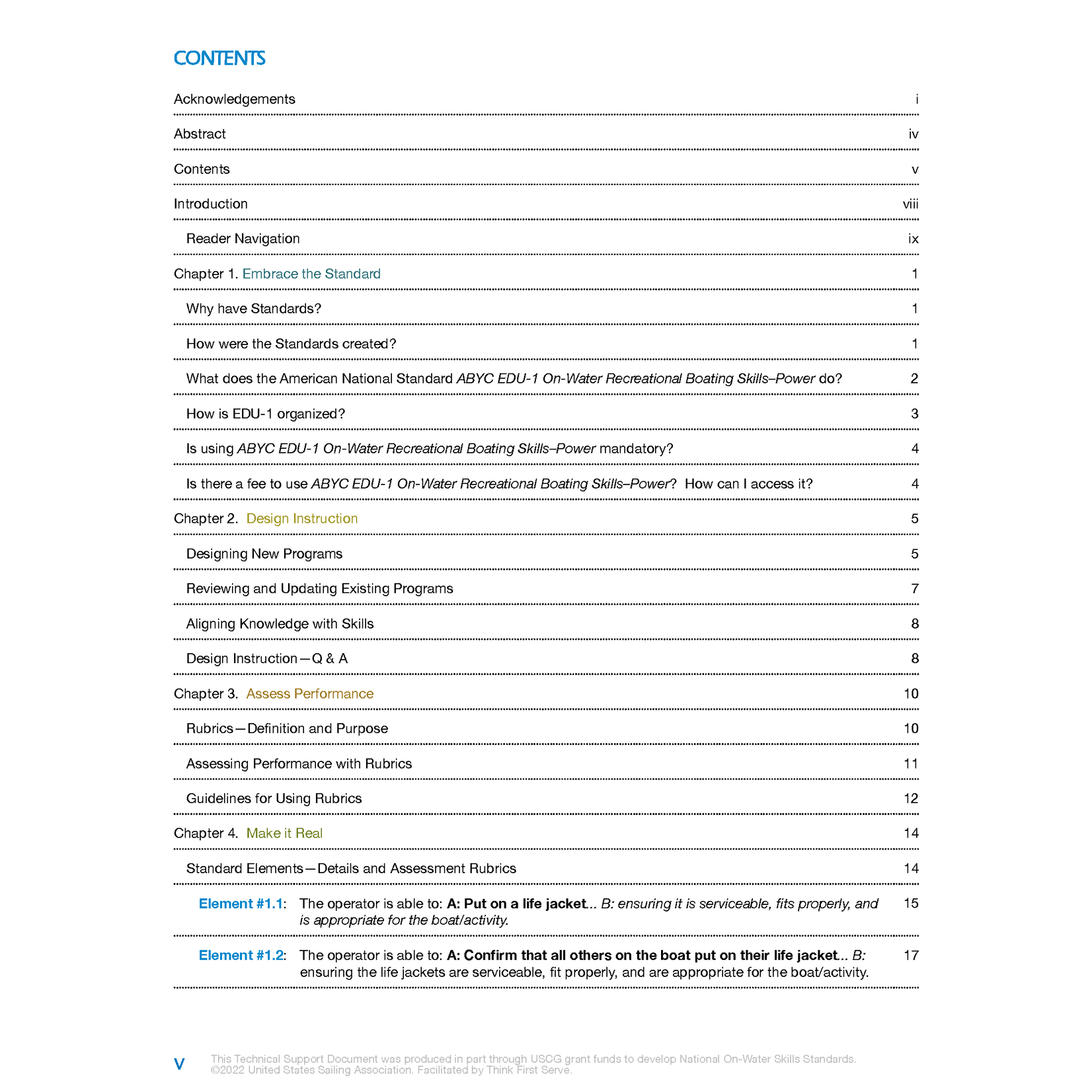 NOWS: EDU-1 Powerboating Technical Support Document