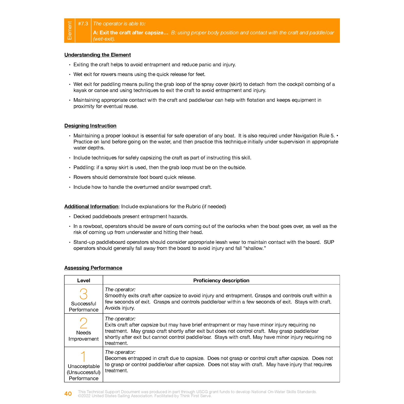 NOWS: EDU-2 Human-propelled Technical Support Document