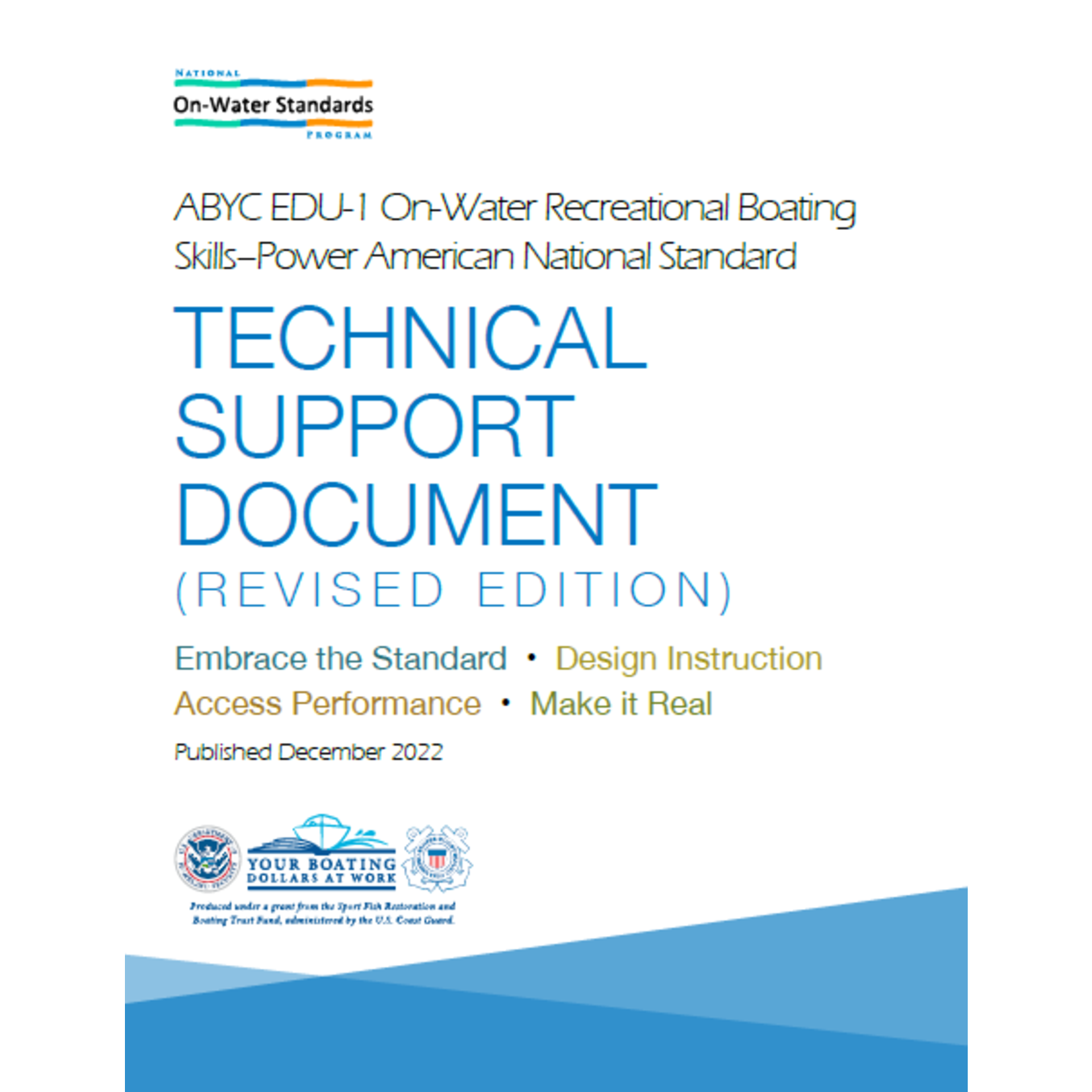 NOWS: EDU-1 Powerboating Technical Support Document