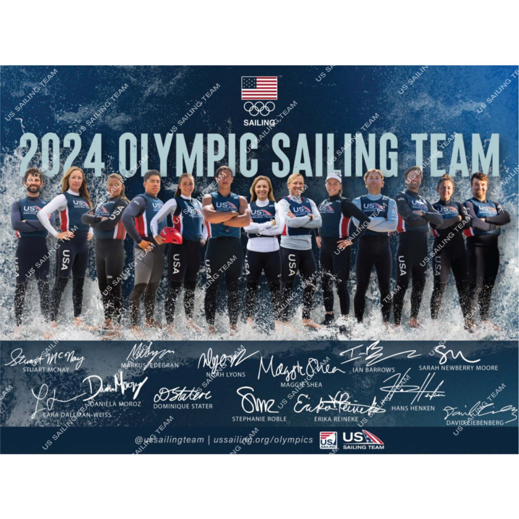 2024 Olympic Sailing Team Poster