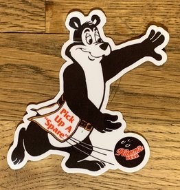 Hamms Bear bowling sticker