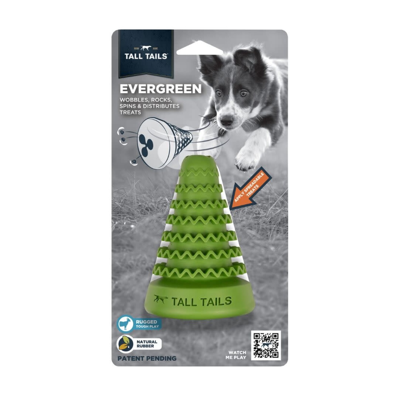 Tall Tails Tall Tails Natural Rubber Evergreen Reward Dog Toy