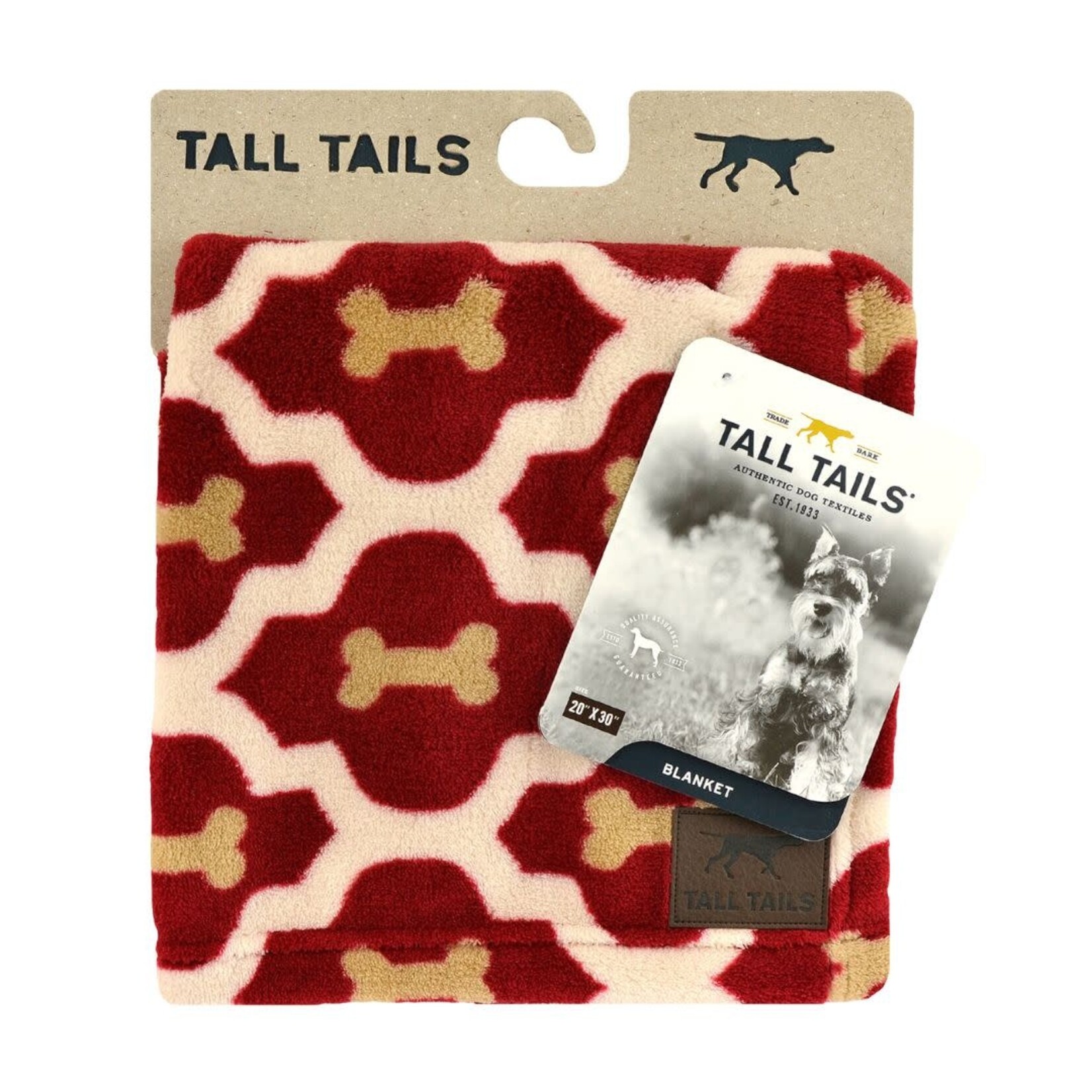 Tall Tails Tall Tails Red Bone Dog Blanket