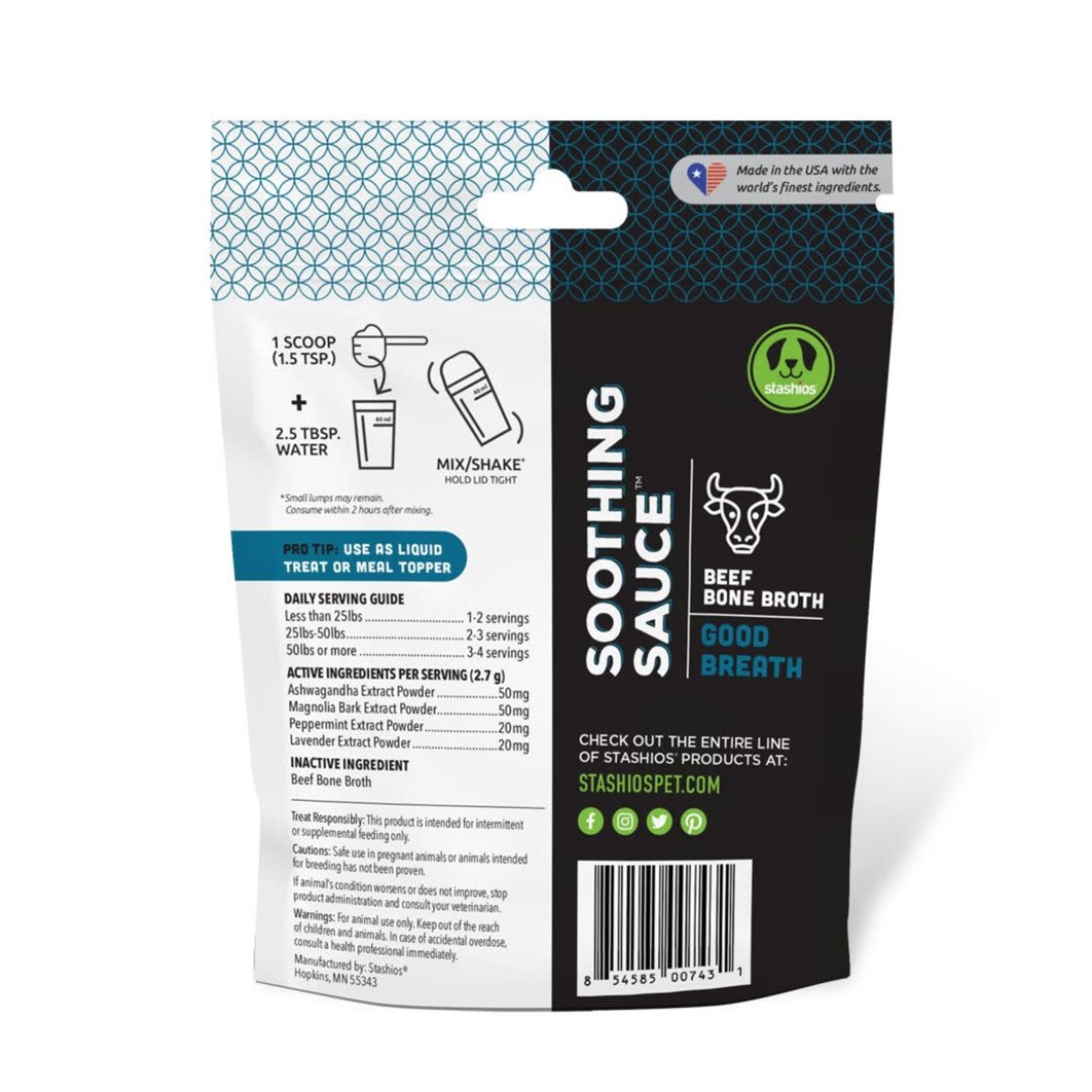 Stashios Stashios Soothing Sauce Good Breath Beef Bone Broth