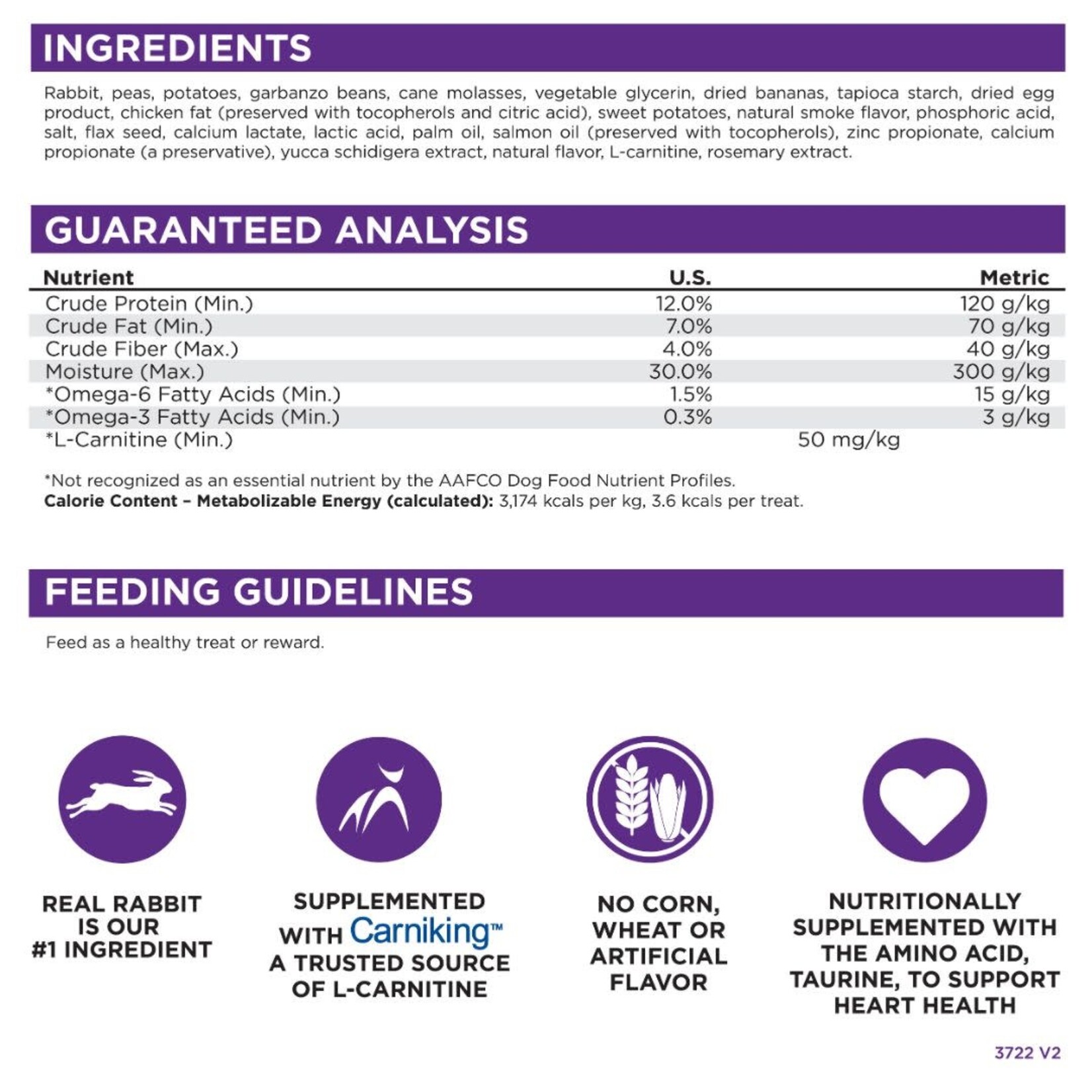 NutriSource NutriSource Soft & Tender Grain Free Rabbit Treats