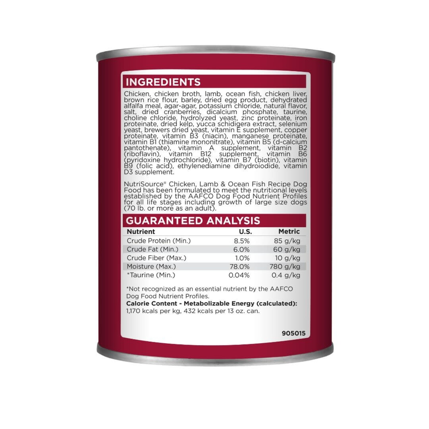 NutriSource NutriSource Chicken, Lamb & Ocean Fish Recipe Canned Dog Food