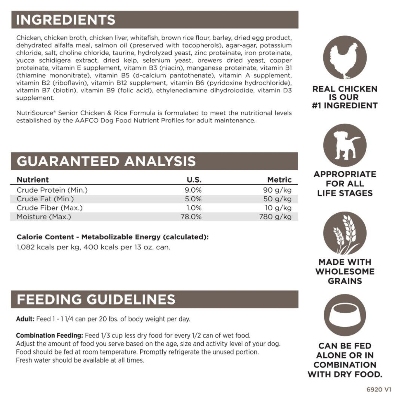 NutriSource NutriSource Senior Canned Dog Food