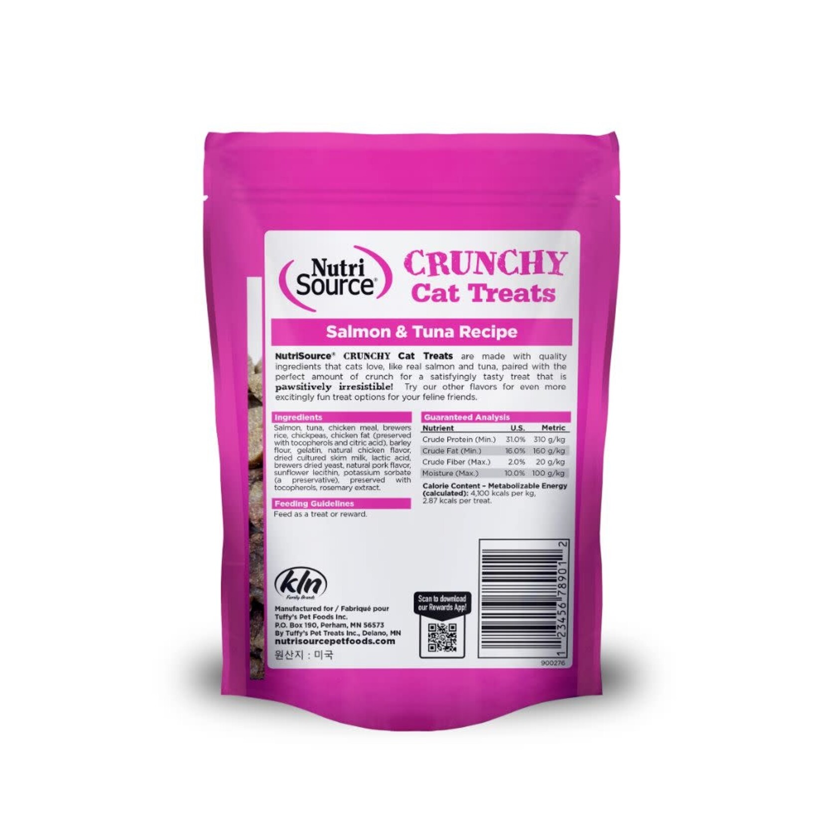 NutriSource NutriSource Crunchy Cat Salmon & Tuna Treats