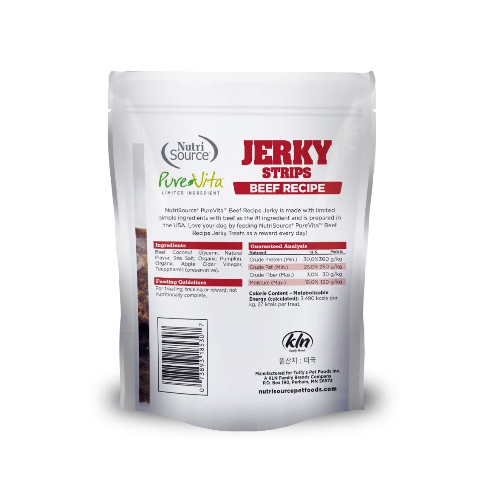 PureVita (by NutriSource) PureVita Beef Recipe Jerky Strips